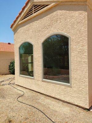 New Windows Installed on stucco home in Scottsdale.