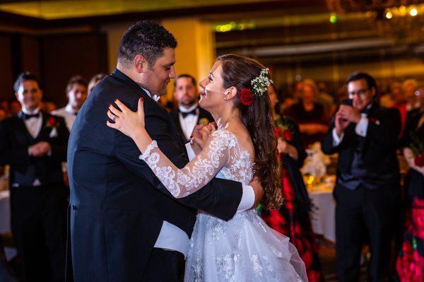 1st Dance - reception at the Atrium Hotel.