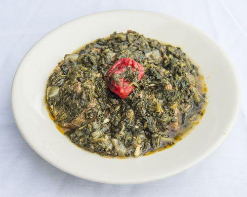 Spinach stew/Sauce Epinard.