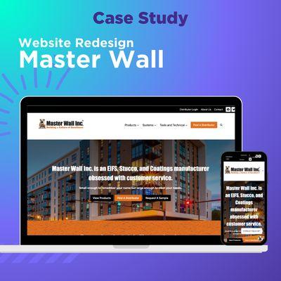 Master Wall website case study.