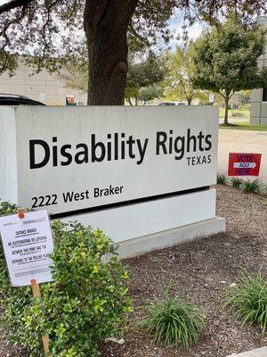 Dunno about disability rights, but it's where I come to early vote. Fast as friendly people.