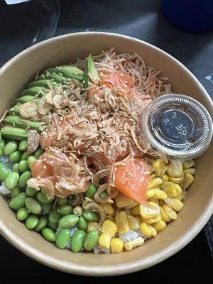 salmon Build Your Own Poke Bowl with 2 Proteins