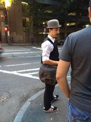 Our tour guide...he looks like Joseph Gordon Levitt! :)