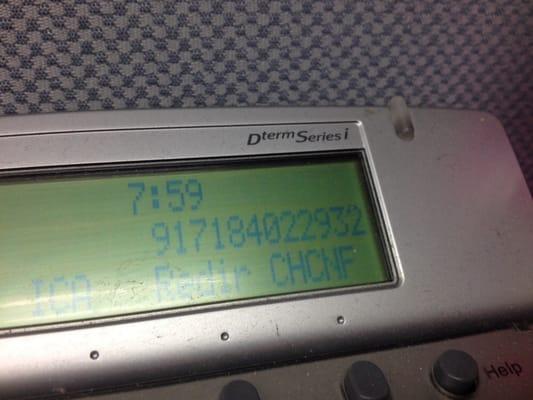 For 8 min the phone keeps ringing and a girl places it on hold (4x already) - apparently they don't want to answer the phone