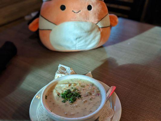 Clam chowder :D