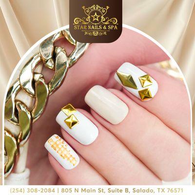 Beautiful nails are just an appointment away! 
 Discover our range of stunning nail designs at Star Nails & Spa. Book now!  
_________