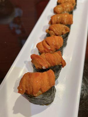 Japanese uni sushi.