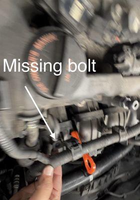 Missing bolt