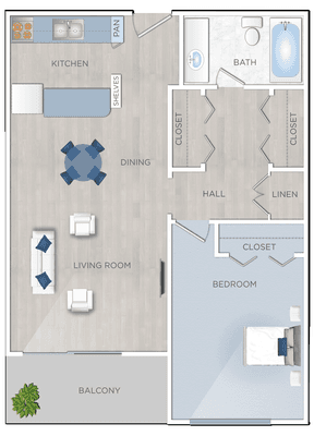 Del Rio Apartments in West Los Angeles, CA, offering studio, one and two bedroom apartments for rent in West Los Angeles.