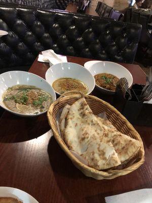 Karahi Chicken, Chicken Haleem, Naan