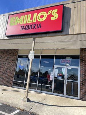 Entrance to restaurant