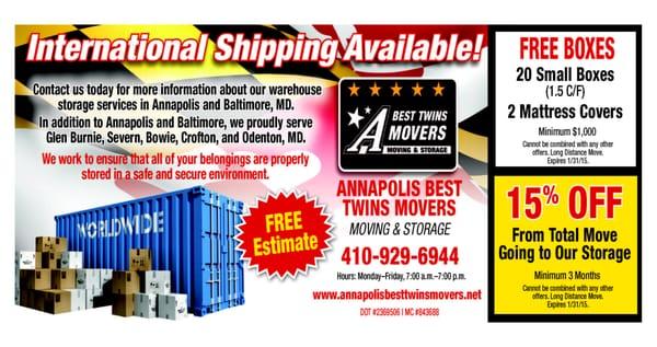 Annapolis Best Twins Movers