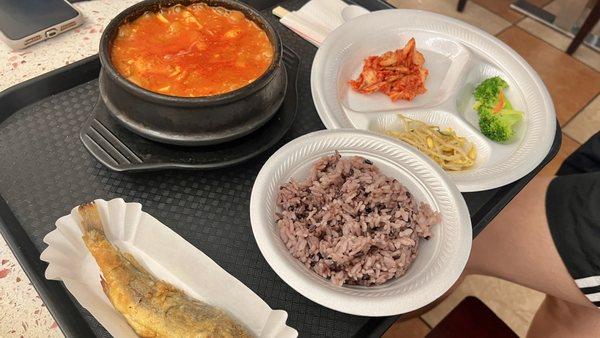 Meat (beef) Tofu Soup