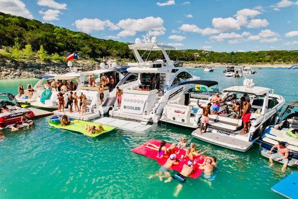 Lake Travis where all the fun happens on the lake in Devils Cove!