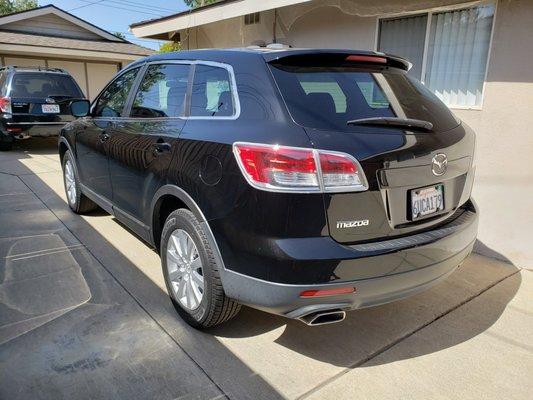 Drivers side repair of passenger door, back quarterpanel, driver's door, and back hatch