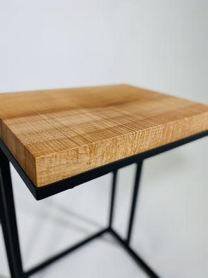 Maple cantilever side tables