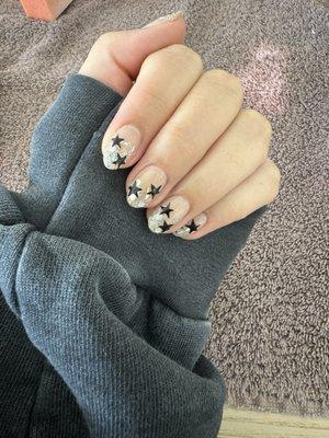 Hand painted star nails