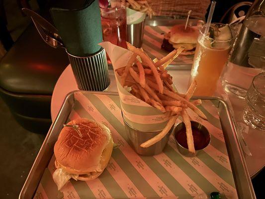 happiest meal (burger, fries, & drink)