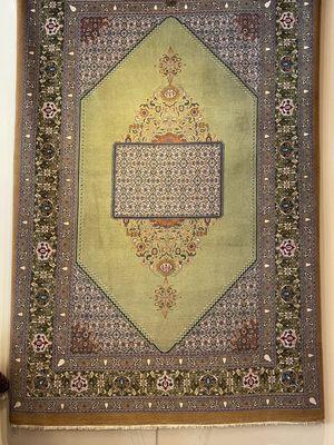 Handmade silk Persian rug