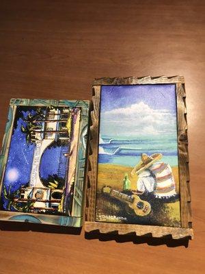 Our beautiful paintings we purchased for our anniversary to celebrate our being in our favorite place, San Diego!!