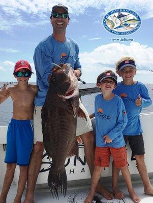 Our World Record Scamp Grouper!