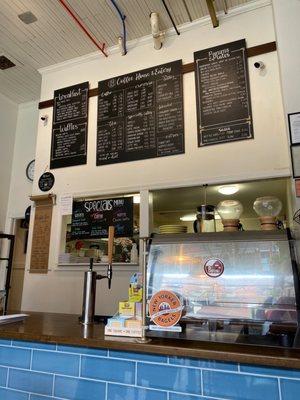 Counter and menu