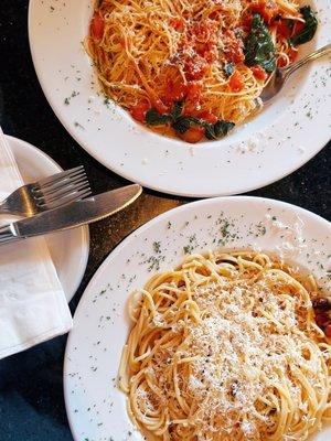 Cappellini Alla Checca & Carbonara