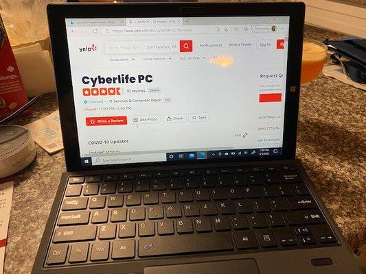 bluetooth keyboard matches surface pro keyboard- which no longer worked