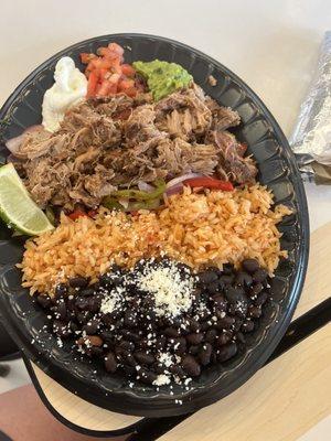 Carnitas Fajitas, so much food for $14. A real deal.