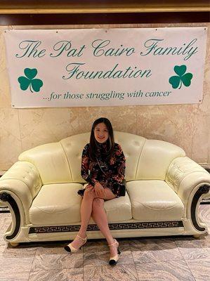 Attending the Pat Cairo Foundation Dinner (help cancer patients)