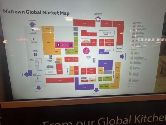 Map of Midtown Global Market.  Their store is in the center.