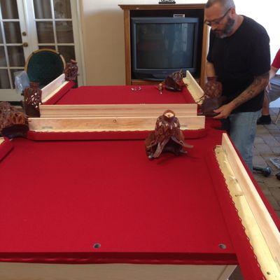 pool table refelting