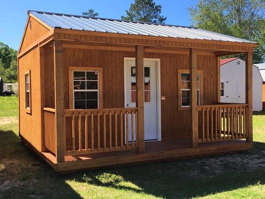 16x16 Side Porch Cabin