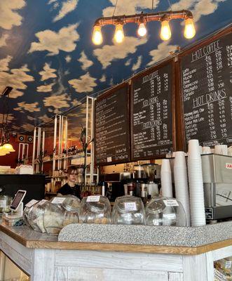 Interior ordering and pastry case Area