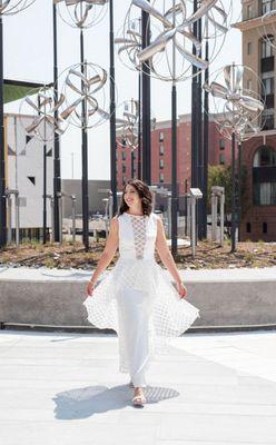 Elopement wedding gown.