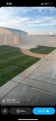 A new irrigation system and sod