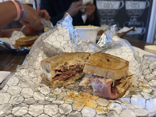 Pastrami Reuben. Flavorful or as the japs would say.. Choke Umami!