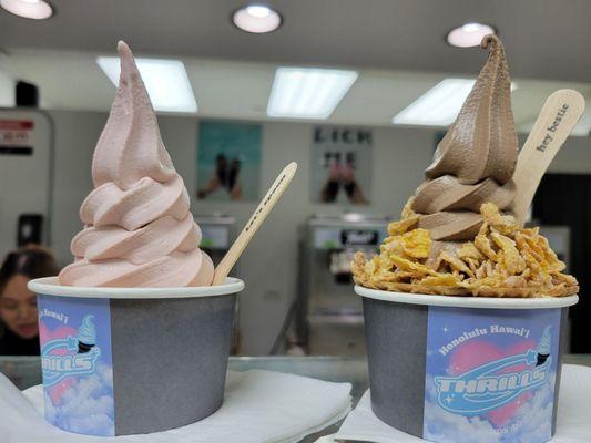 Cup and waffle bowl. Milo Oreo was so good!