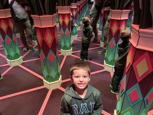 Fun in the mirror maze!