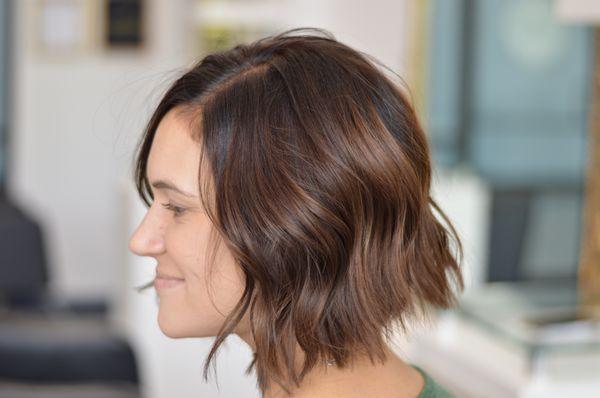 $233, 3 hours {included minor foil work, full color, full gloss, haircut, blowdry, and style)