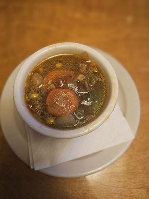 Beef and veggies soup