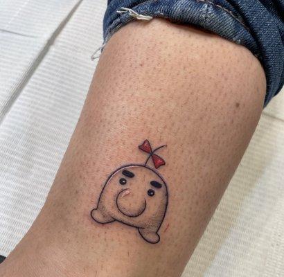 Mr. Saturn tattoo done by Maddy!