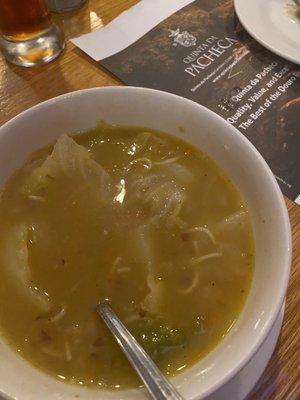 Cabbage and white bean soup