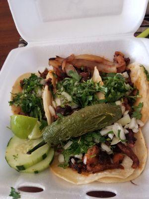 4 Al pastor street tacos