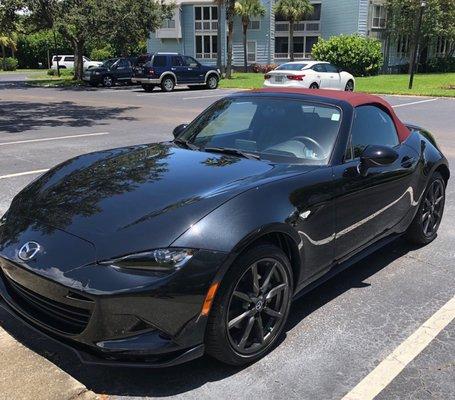 Miata after repairs