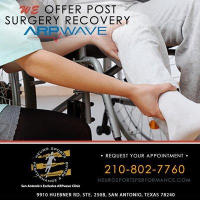 ARPwave clinic San Antonio, TX. Call Neuro Sports Performance and Rehab: 210-802-7760.