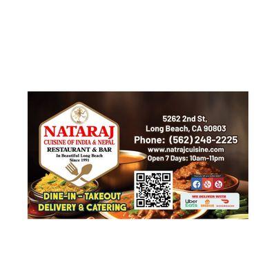 Natraj Cuisine of India