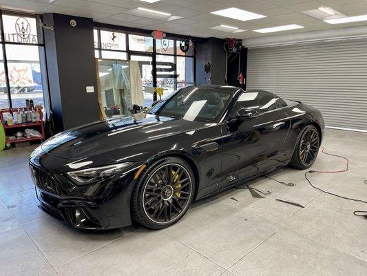 2023 Mercedes SL63 AMG with the Huper Optik Ceramic 20 & 50ws