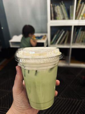 Strawberry Shortcake Matcha from their summer menu! SO GOOD!