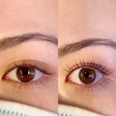 The difference a lash lift can make!